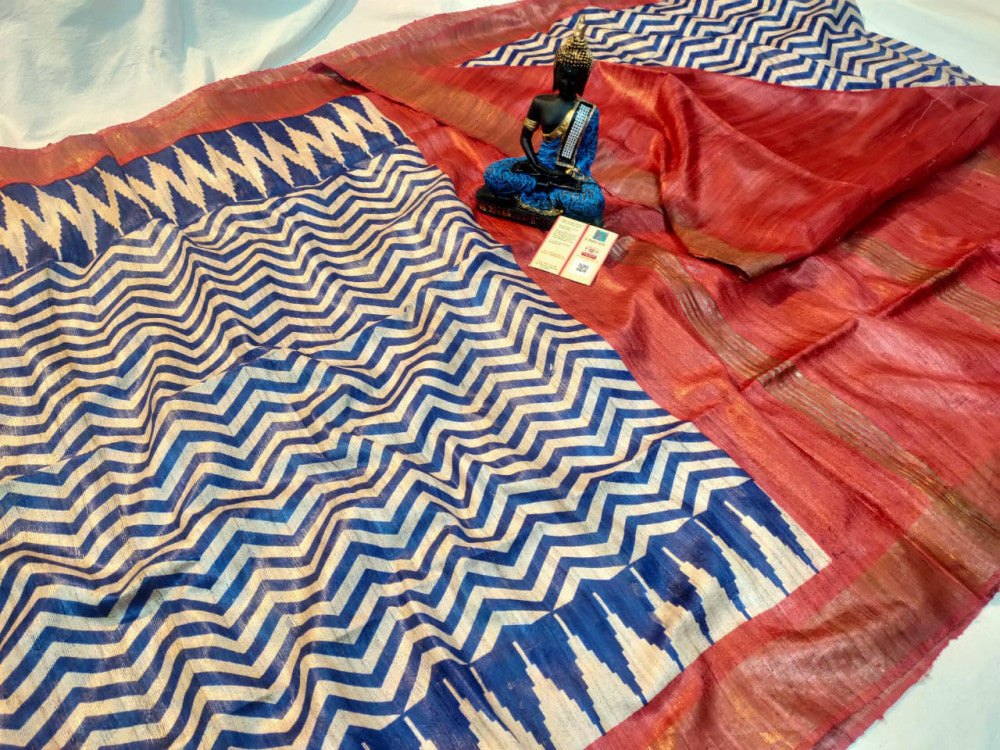 Beautiful Kosa Silk Saree Style 31