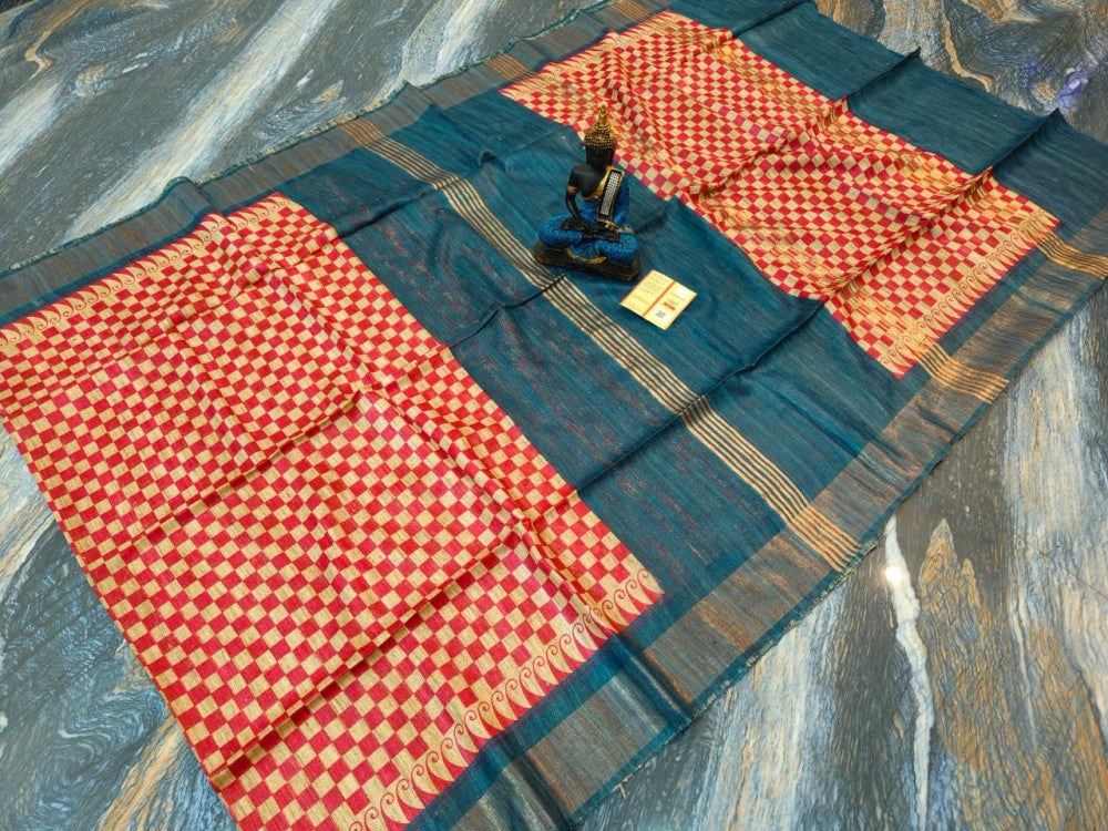 Beautiful Kosa Silk Saree Style 32