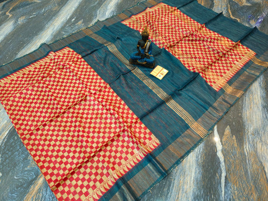 Beautiful Kosa Silk Saree Style 32