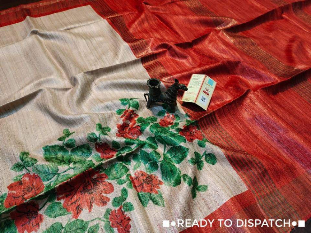 Beautiful Kosa Silk Saree Style 45