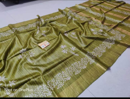 Beautiful Kosa Silk Saree Style 5