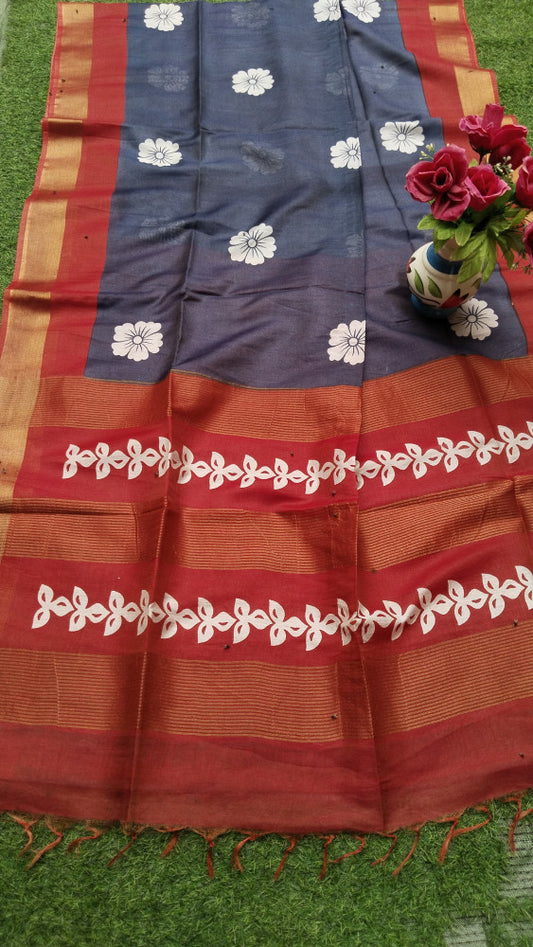 Beautiful Kosa Silk Saree Style 62