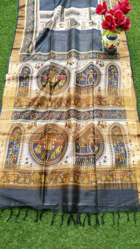 Beautiful Kosa Silk Saree Style 69