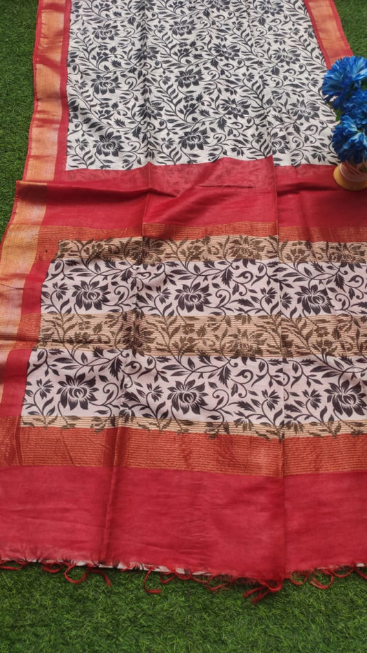 Beautiful Kosa Silk Saree Style 82