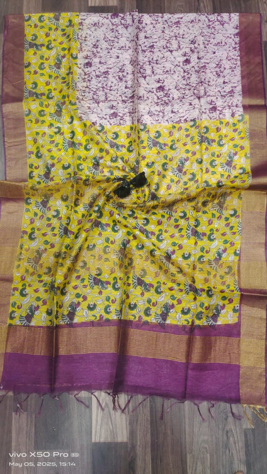 Beautiful Kosa Silk Saree Style 84