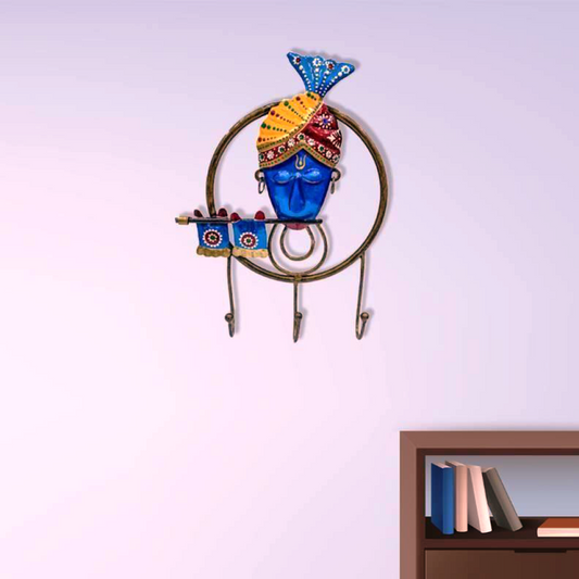 Beautiful Lord Krishna With Flute Key Holder