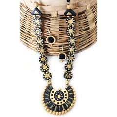 Beautiful Molela Terracotta Clay Necklace Set