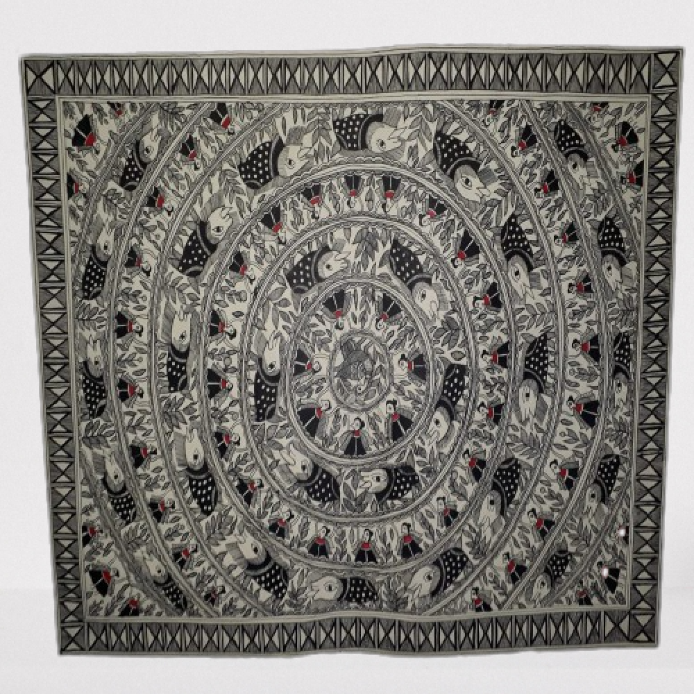 Beautiful Navaratan Haathi Madhubani Painting