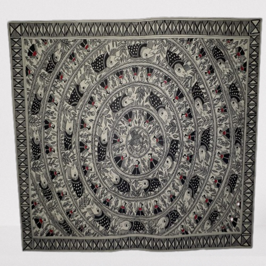 Beautiful Navaratan Haathi Madhubani Painting