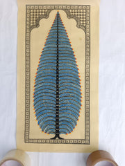 Beautiful Navy Blue Tree Odisha Pattachitra