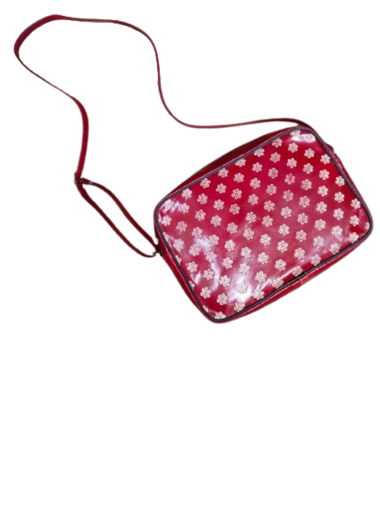 Beautiful Red Floral Design Sling Bag