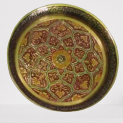 Beautiful Sapat Meena Work Golden Brown (5 Inch)