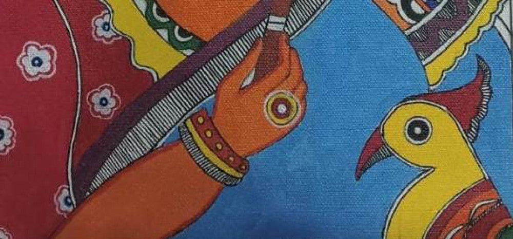 Beautiful Women Madhubani Art