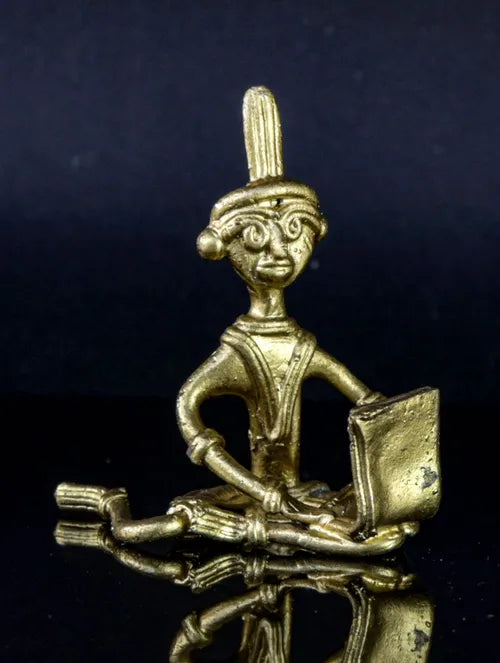 Bengal Dokra Adivasi Boy with Laptop