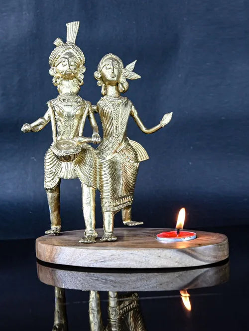 Bengal Dokra Adivasi Couple - Lampholder