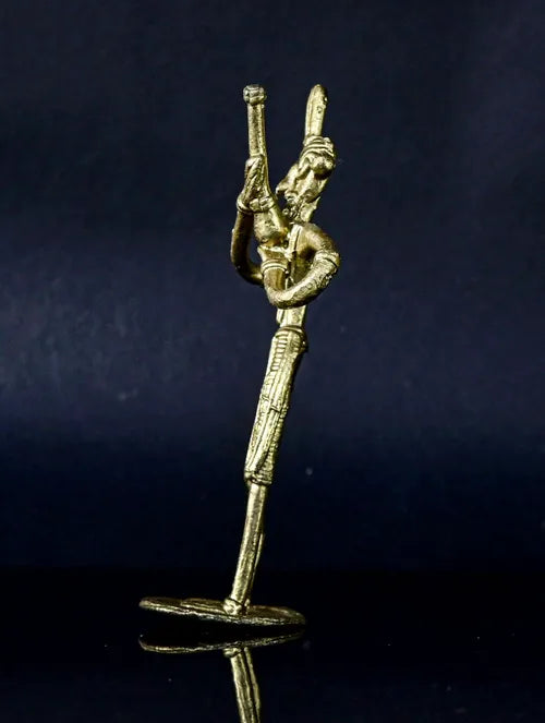 Bengal Dokra Adivasi Man with Hukkah