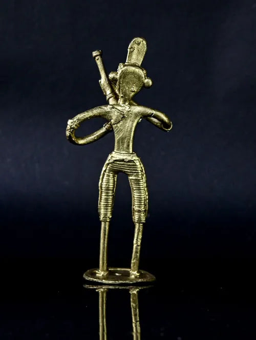 Bengal Dokra Adivasi Man with Hukkah