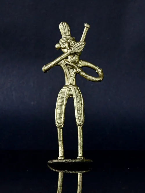 Bengal Dokra Adivasi Man with Hukkah