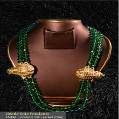 Bengal Dokra Beetle Side Pendant
