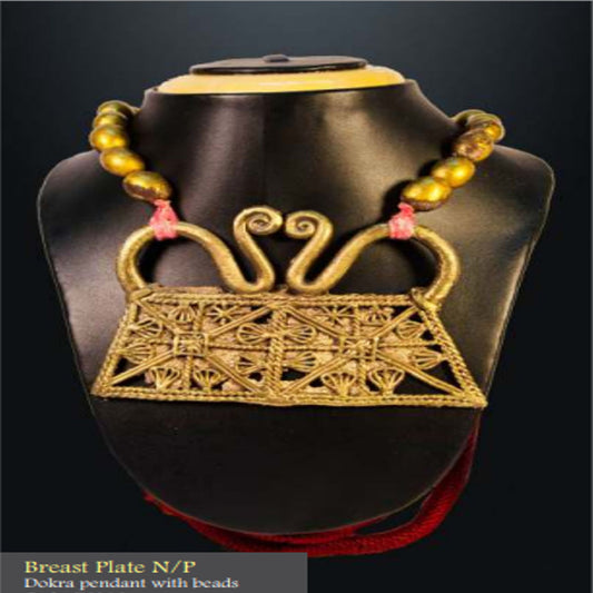 Bengal Dokra Breast Plate With Beads