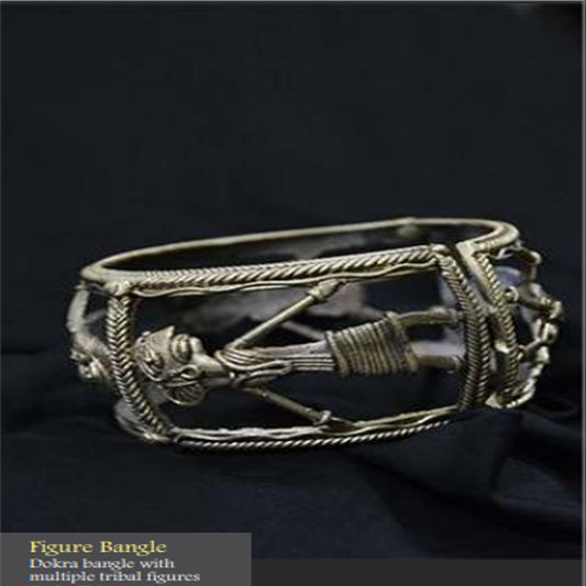 Bengal Dokra Figure Bangle