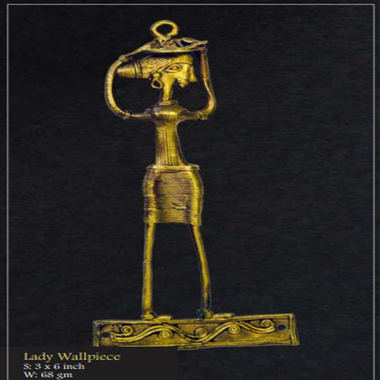 Bengal Dokra Lady Wall Piece