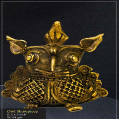 Bengal Dokra Owl Show Piece
