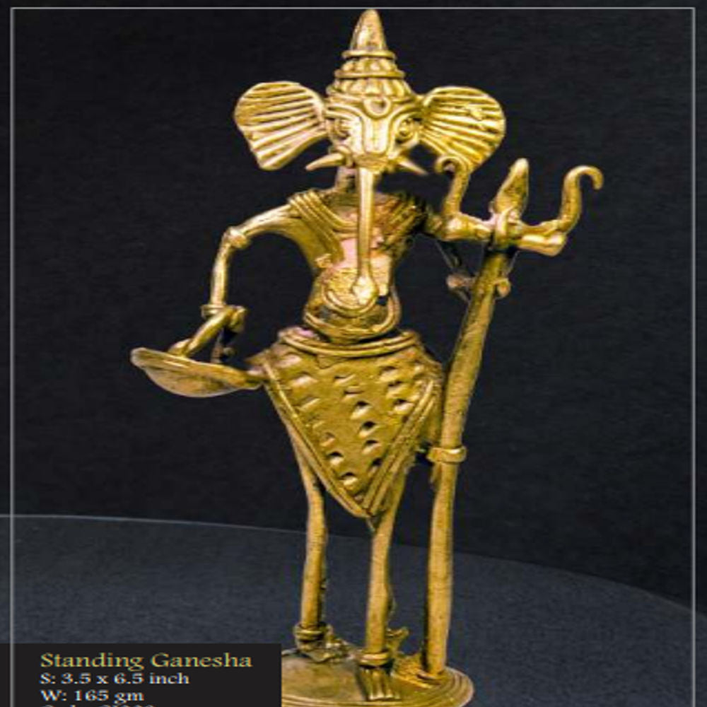 Bengal Dokra Standing Ganesh