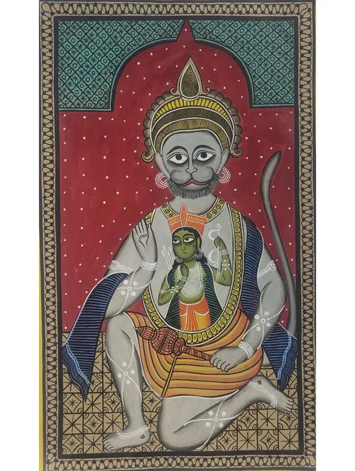 Bengal Patachitra Hanumanji