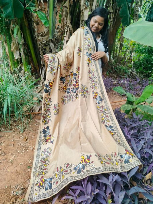 Bhagalpuri Silk Khovar Dupatta Style 4