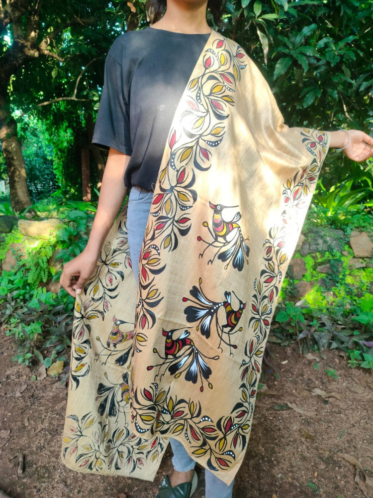 Bhagalpuri Silk Khovar Stole