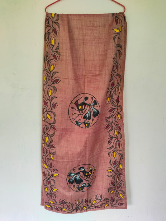 Bhagalpuri Silk Khovar Stole Style 16