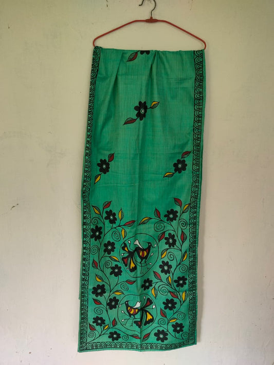 Bhagalpuri Silk Khovar Stole Style 17