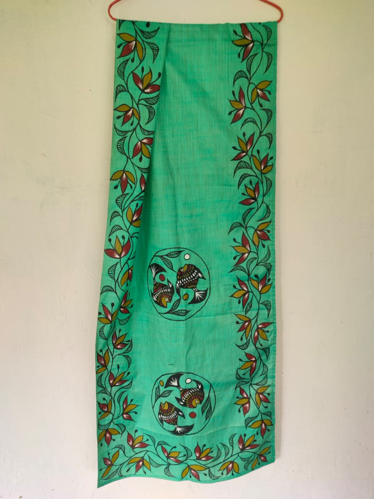 Bhagalpuri Silk Khovar Stole Style 19