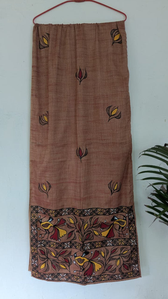 Bhagalpuri Silk Khovar Stole Style 20