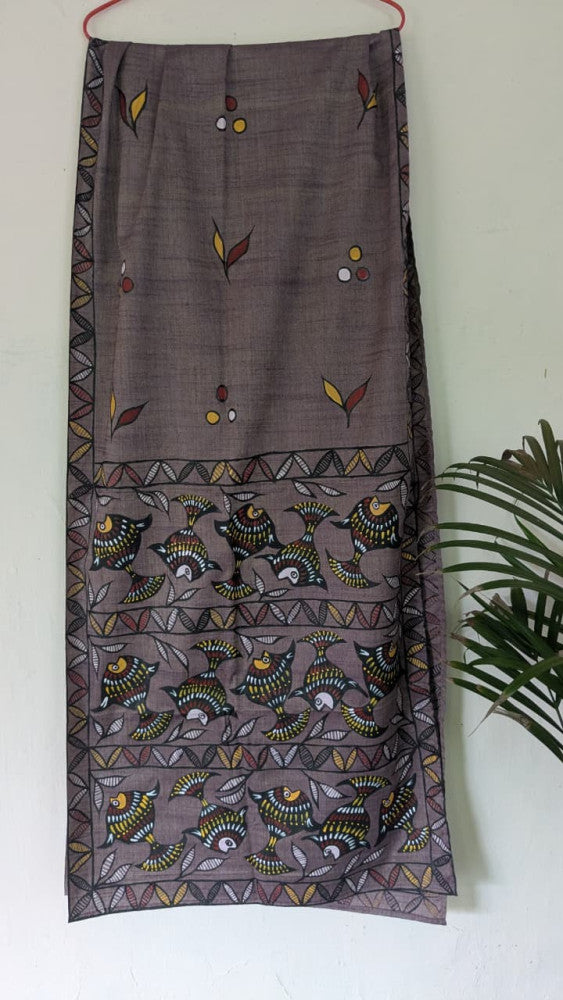 Bhagalpuri Silk Khovar Stole Style 22