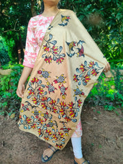 Bhagalpuri Silk Khovar Stole Style 3