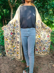 Bhagalpuri Silk Khovar Stole Style 7