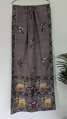 Bhagalpuri Silk Khovar Stole Style 8