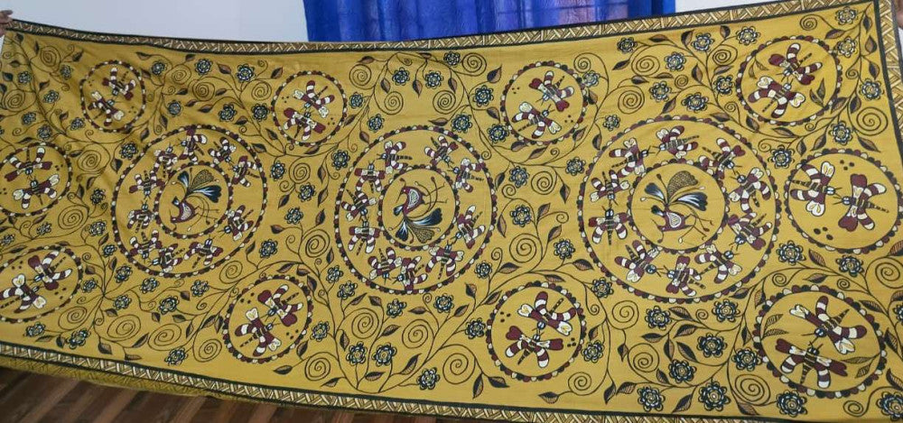 Bhagalpuri Sohrai Khovar Silk Saree Style 7