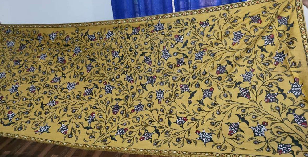 Bhagalpuri Sohrai Khovar Silk Saree Style 8