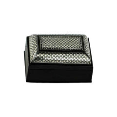 Handcrafted Bidriware Art Work Silver Inlay Jewellery Box