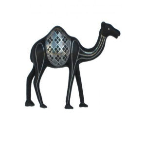 Bidriware Art Work Black Metal Silver Inlay Jewellery Box