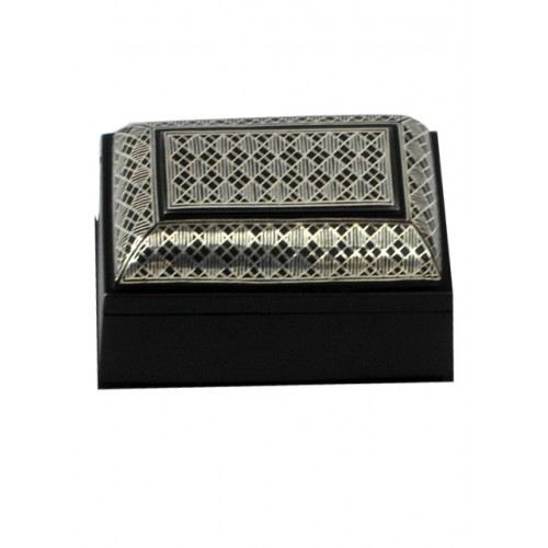 Bidriware Art Work Handcrafted Silver Inlay Jewellery Box