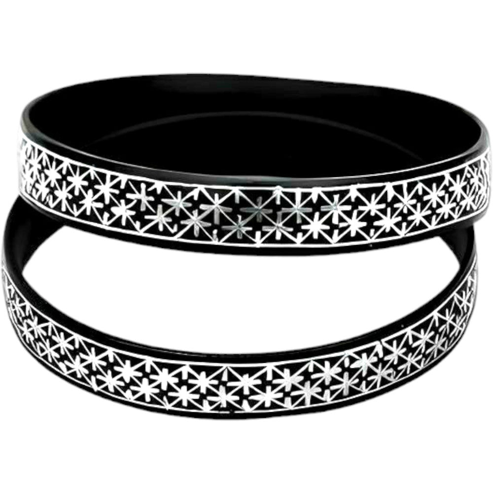 Bidriware Craft Bangle with Intricate Inlay Design