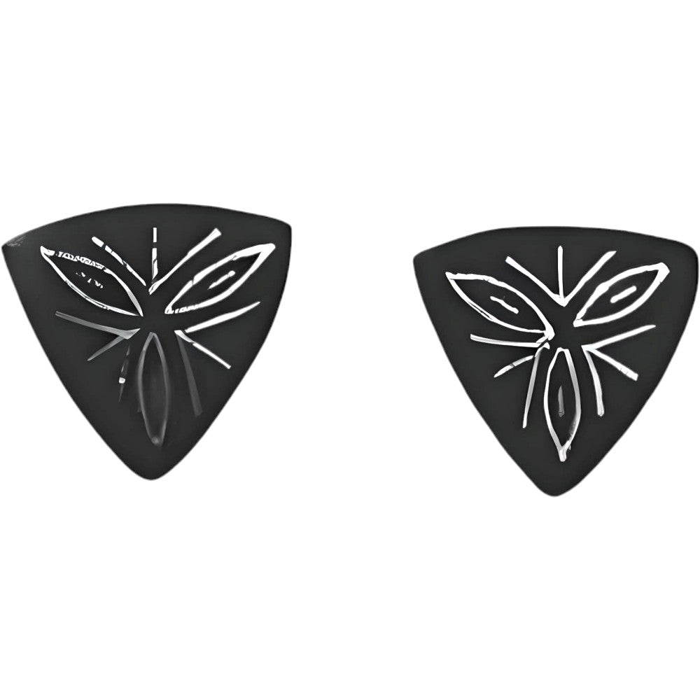 Bidriware Craft Earring with Intricate Inlay Design