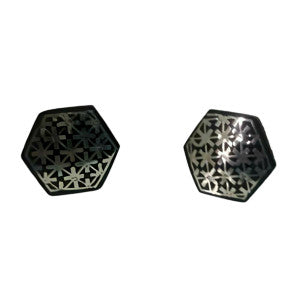 Bidriware Craft Bangle with Intricate Inlay Design