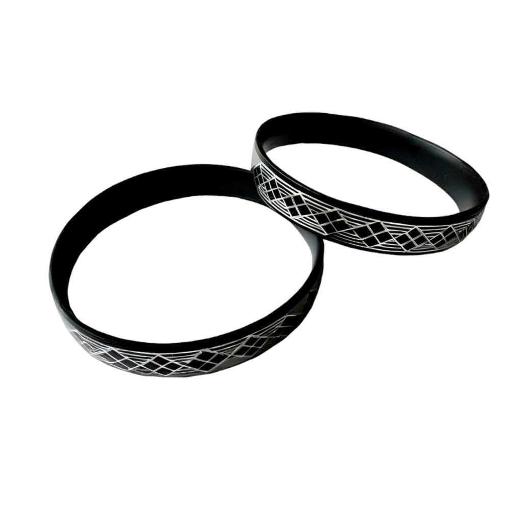 Bidriware Craft Bangle with Intricate Inlay Design
