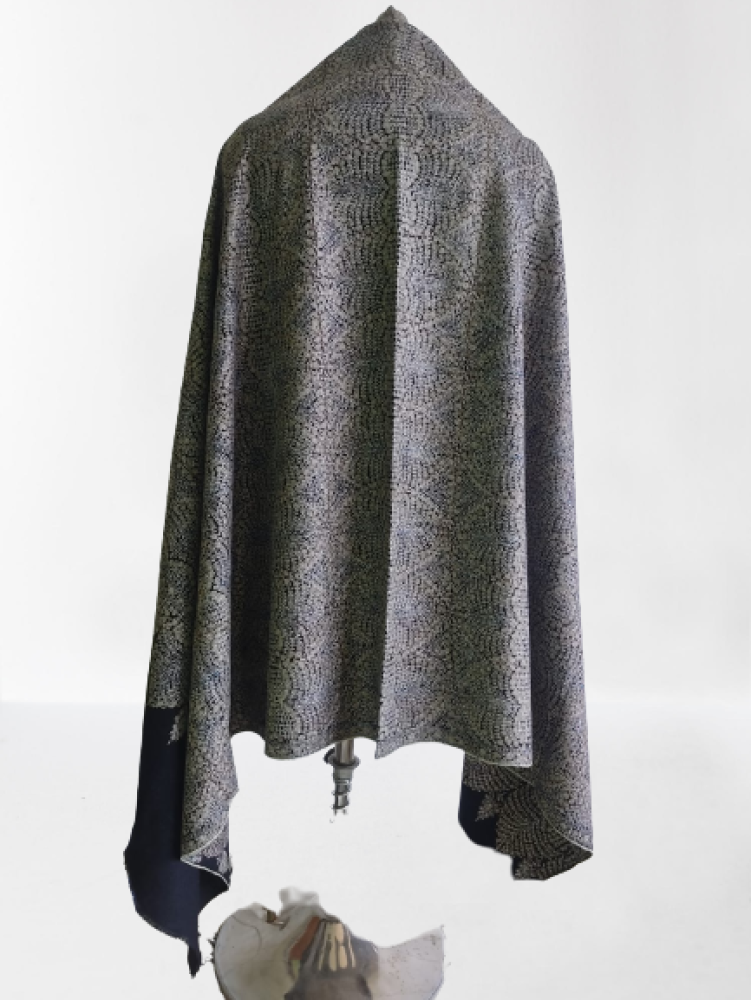Black & Beige Prints Kani Shawl