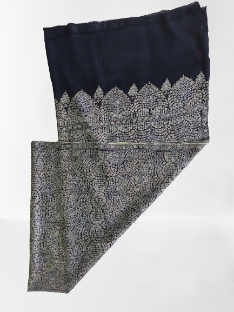 Black & Beige Prints Kani Shawl